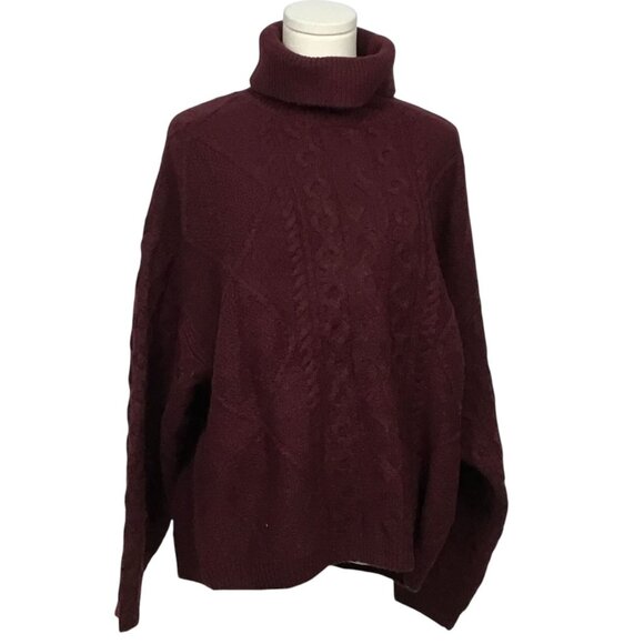 ✨ GUESS Red Turtleneck Winter Sweater - Size L - New w/ Tag! ✨ - Picture 1 of 5